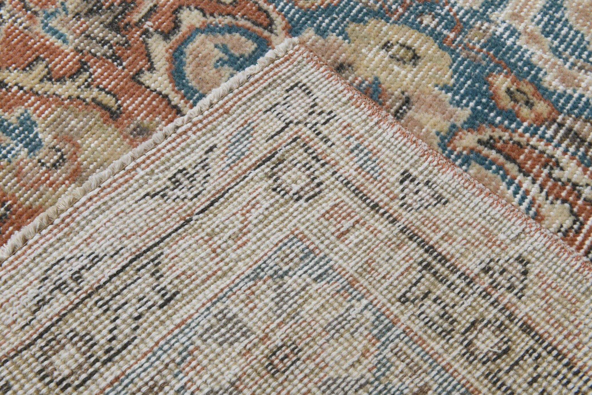 Tapis oriental classique vintage bleu rouge 5x9, 168x268 cm