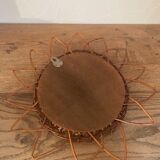 Rattan mirror