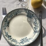 6 Flat plates Terre de Fer model Guadeloupe Debray gray blue