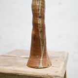 Bougeoir vintage en grès pyrité