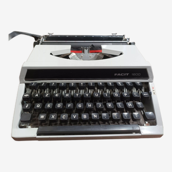 Machine à écrire vintage facit 1600