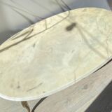 Vintage marble and bronze coffee table