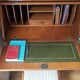 Scriban anglais et bibliotheque en acajou
