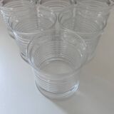 Set of 6 striped glasses