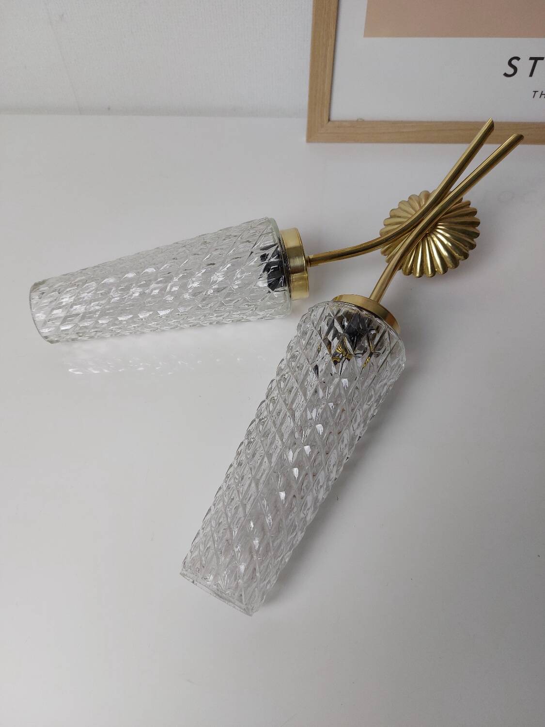 Vintage double wall light 60