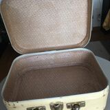 Authentic cardboard suitcase from the 60s