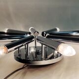 Chrome flush mount chandelier Maison Sciolari, 1970
