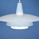 Danish hanging lamp in white, 1970s