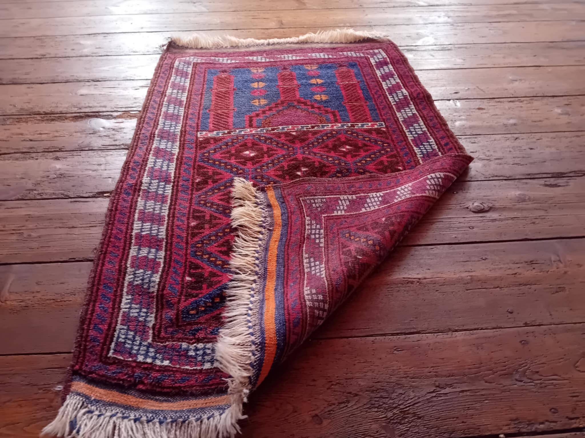 Handmade Afghan Beluch rug