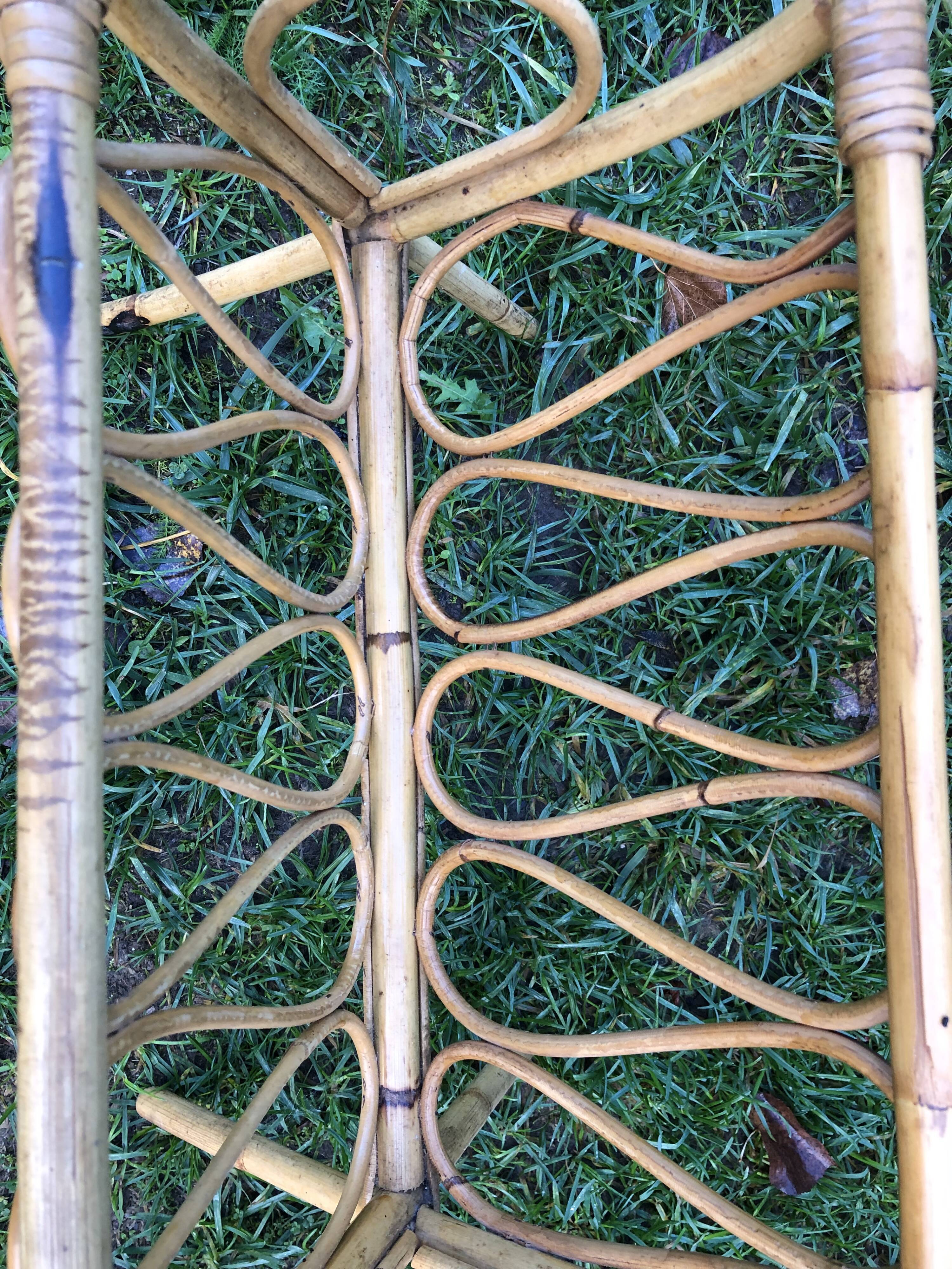 Rattan magazine holder