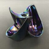 Verceram black iridescent ceramic pipe holders