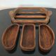 Teak aperitif service, vintage Scandinavian cups