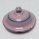 Enamelled coffee maker pink, blue liseret