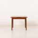 Small Danish square teak dining table with extensions, 1960s