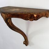 Vintage painted wooden console wall shelf