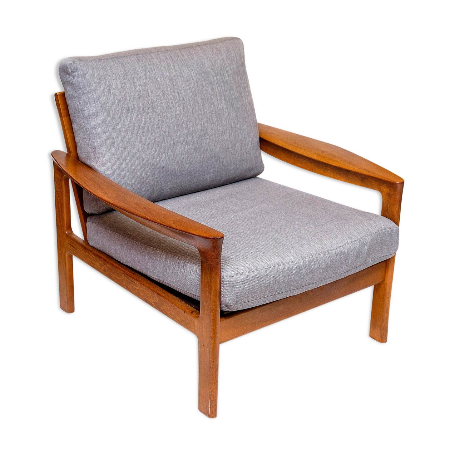 Teak lounge chair by Arne Wahl Iversen for Komfort Denmark, 1960s