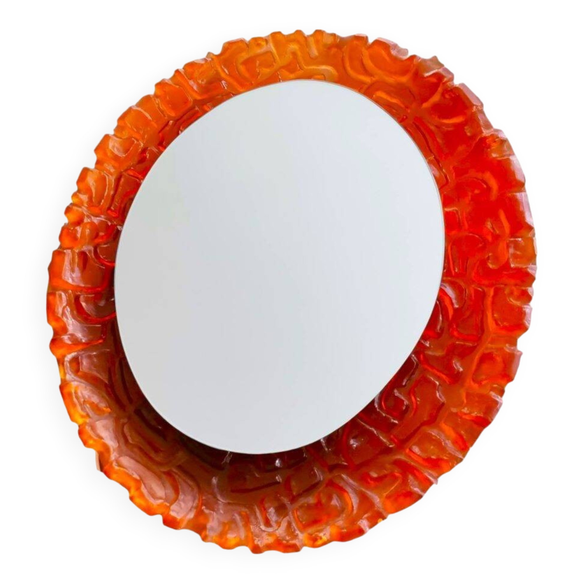 Miroir mural rétroéclairé pour salon par Hillebrand