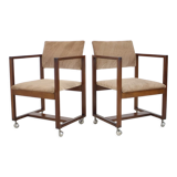 Paire de chaises ou fauteuils Tchécoslovaquie, années 1980