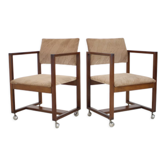 Pair of chairs or armchairs Czechoslovakia, 1980s