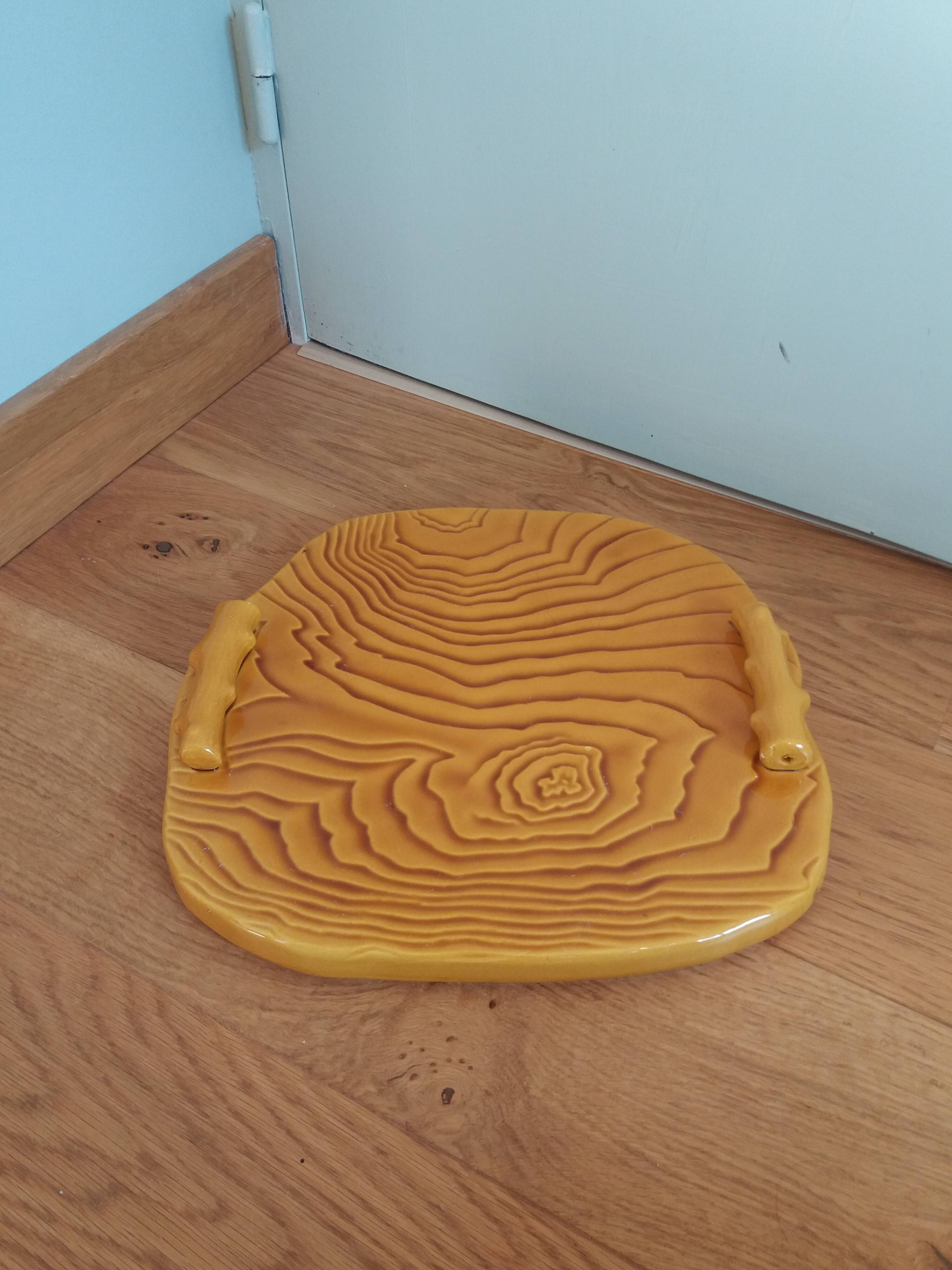Faux wood slip cheese board