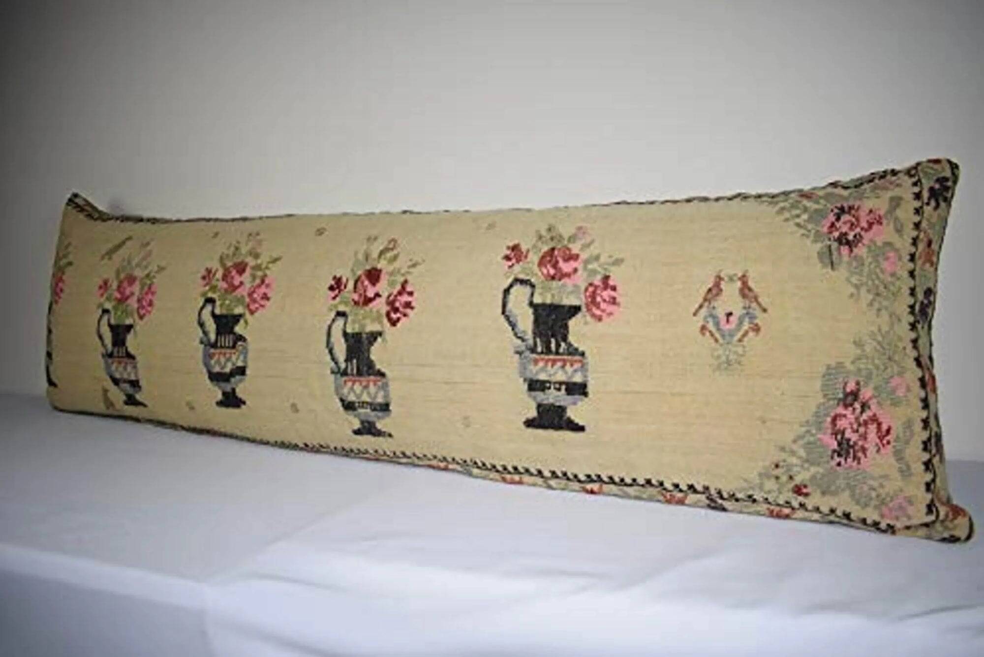 Vintage kilim cushion cover 145x46 cm