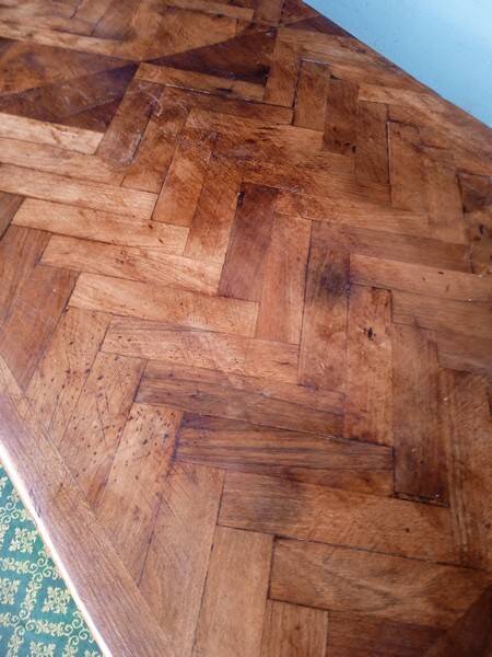 Buffet Empire period bronze marquetry walnut and fruit tree