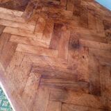 Buffet Empire period bronze marquetry walnut and fruit tree