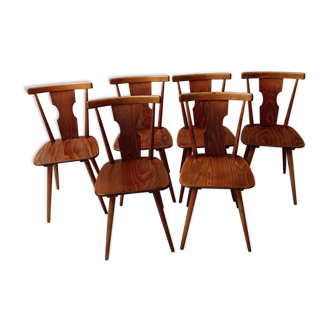 Lot de 6 chaises de ferme