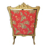 Louis XV Rocaille Fire Screen in Gilded Wood
