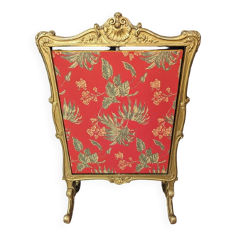 Pare-feu Louis XV Rocaille En Bois Doré