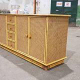 Rattan sideboard 1970