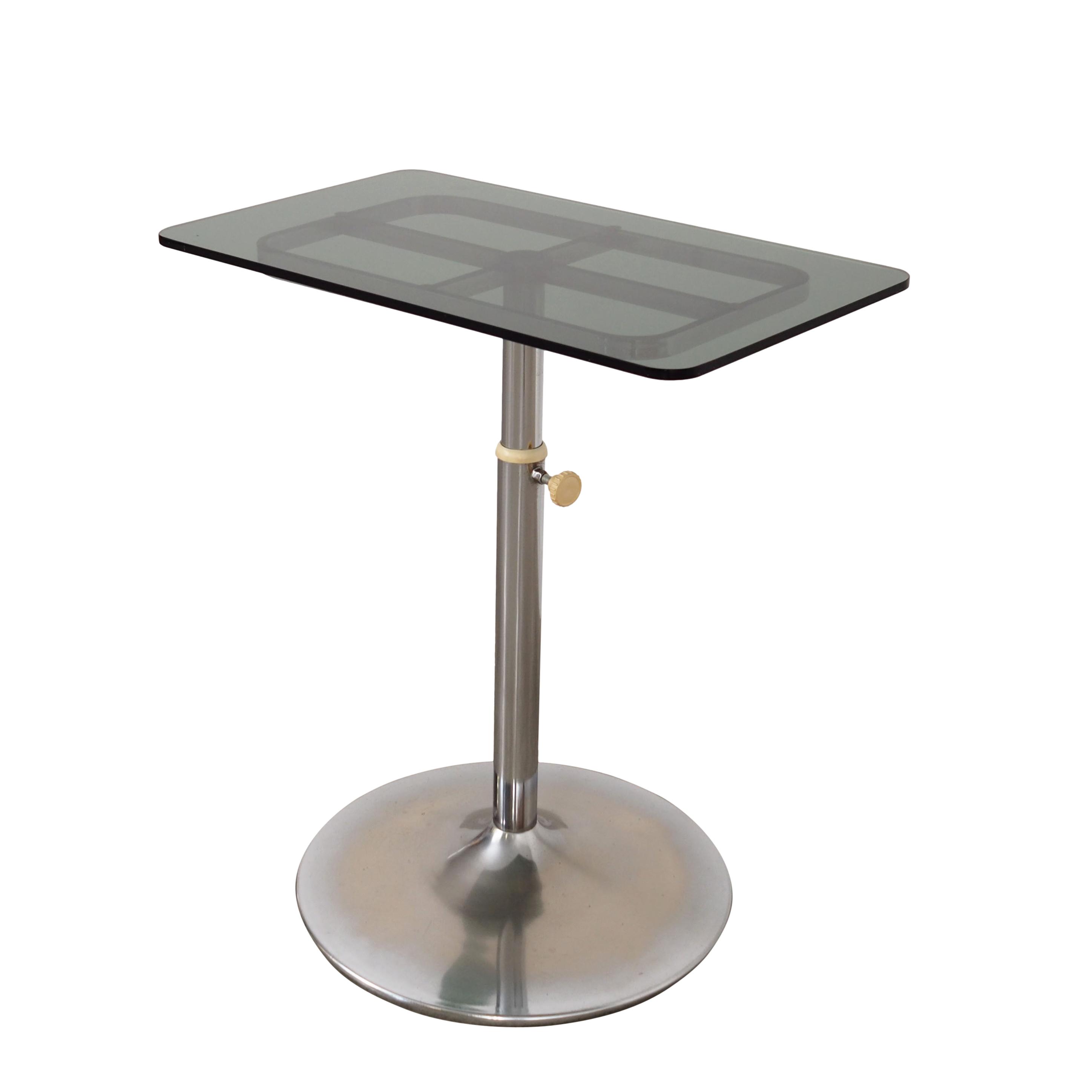 Glass coffee table, Italian design, 1970s, manufactured by Allegri