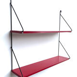 Vintage metal wall shelf wall rack minimalistic 1960’s
