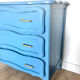 Organic blue chest of drawers