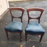 Pair of 19th century Restoration period armchairs