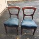 Pair of 19th century Restoration period armchairs