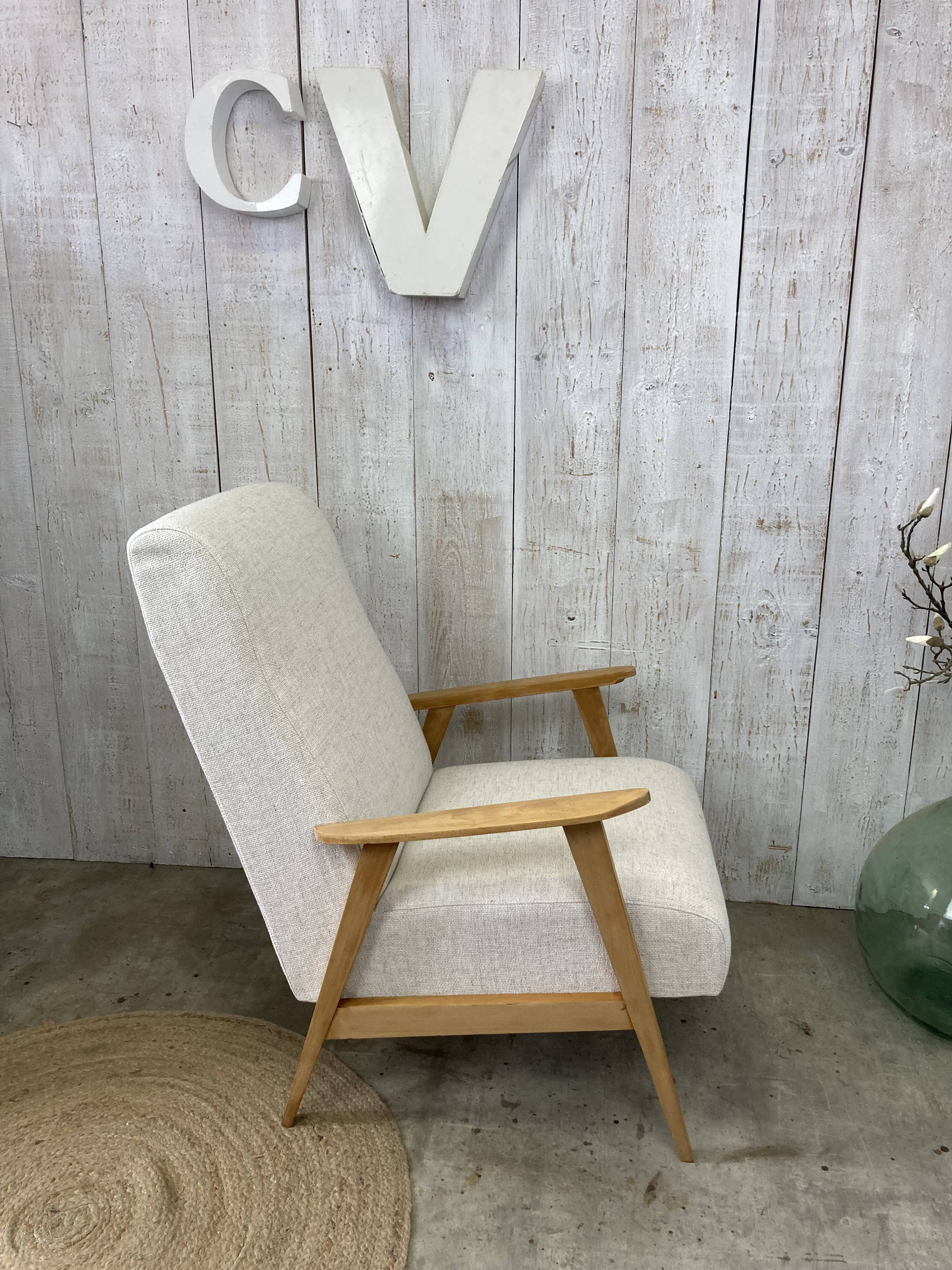 Restored vintage armchair