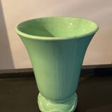 Vintage glazed ceramic vase France