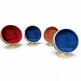 4 x chaise boule en fibre de verre années 1980