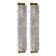 High-End Gold Wall Sconce Pair with Blue “Graniglia” Murano Glass