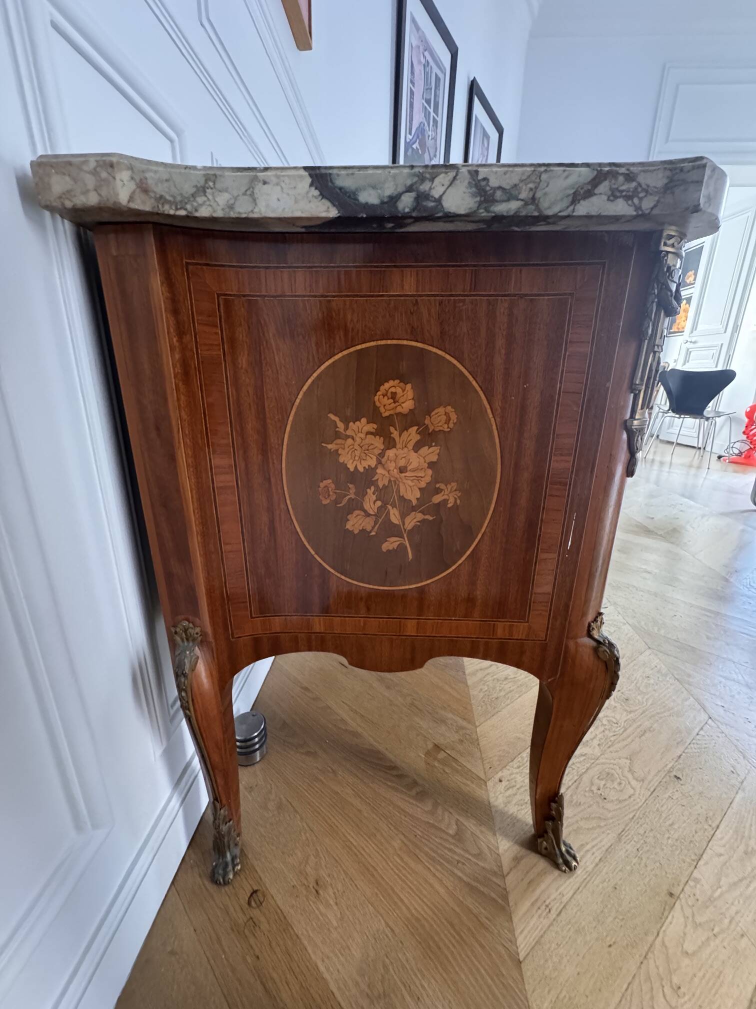 Louis XV marble commode