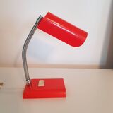 Mini orange plastic desk lamp