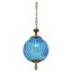 Charming vintage Murano blue glass pendant light, 1960