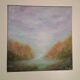 Half-abstract, half-impressionist tableau, original signed with its certificate.