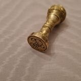 Bronze seal honeycomb decoration 19th century