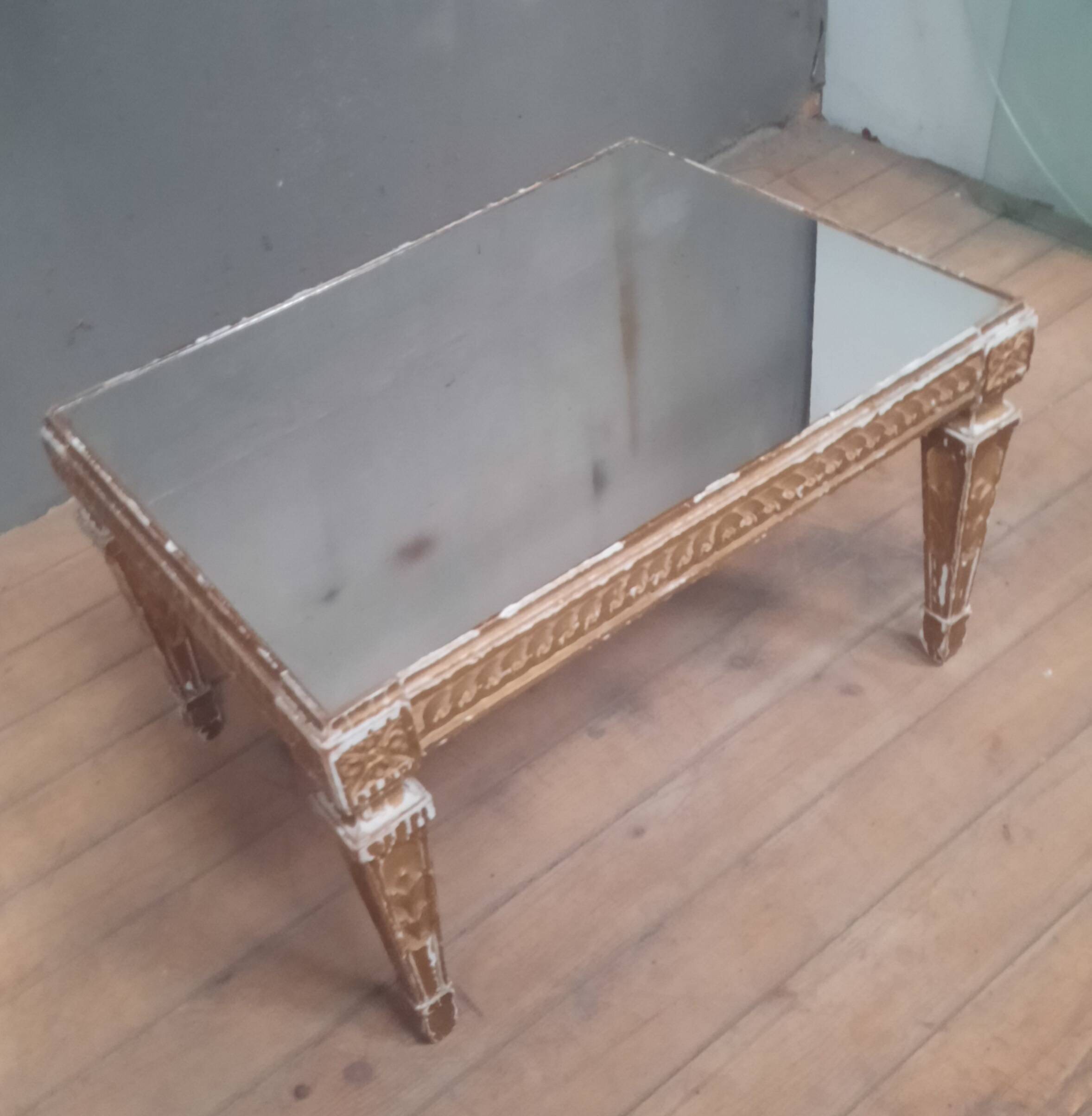 Gold coffee table in Louis XVI style