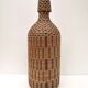 Bouteille vintage en paille tressée