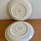 Saint Amand plates with cow head decoration.