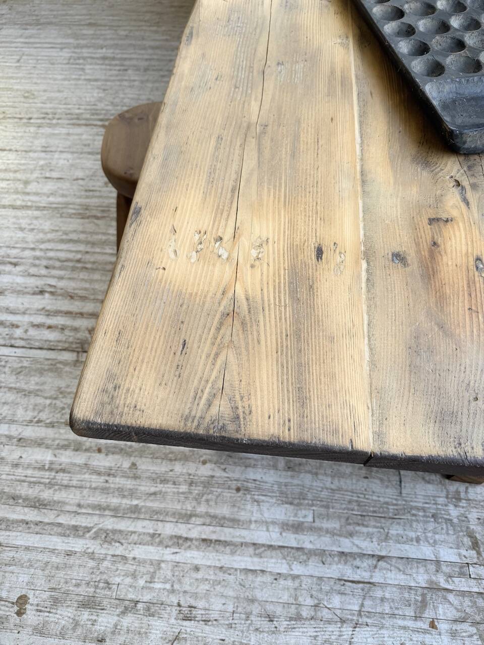 1950s pine farmhouse table 220cm