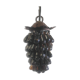 Amber Murano glass cluster pendant - mid 20th century